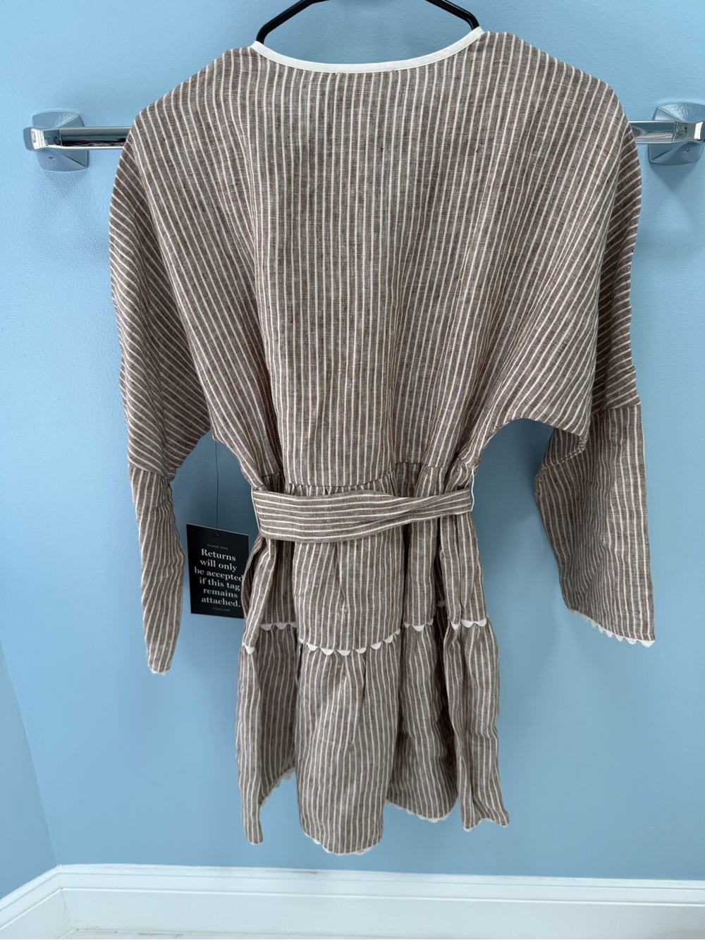 Tuckernuck Brown Stripe Belted Dress - Picture 4 of 7